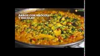 Paella de arroz con brócoli y bacalao [upl. by Valerle310]