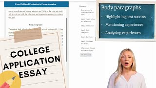 How to Write a College Application Essay Steps amp Examples [upl. by Airet31]