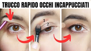 Trucco occhi incappucciati semplice e rapido [upl. by Netta]