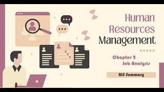 Human Resource Management  Chapter 2 Job Analysis [upl. by Aissila]