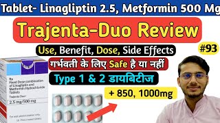 Tablet Trajenta duo 25  850 Use In Hindi  Type 1 amp 2 Diabetes Symptoms  Deepak PharmacisT [upl. by Aneehta]