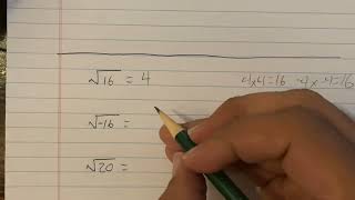 Pre Alg cube roots and square roots [upl. by Norval16]