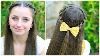 How to Create a Knotted Braid Tieback  Cute Hairstyles [upl. by Norag]