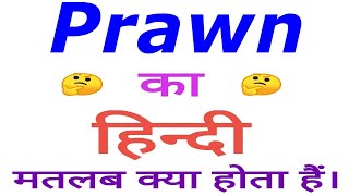 Prawn meaning in hindi  Prawn in hindi  Prawn in hindi meaning [upl. by Ttihw101]