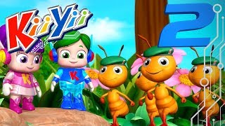 Ants Go Marching  Nursery Rhymes  By KiiYii  ABCs and 123s [upl. by Selma]