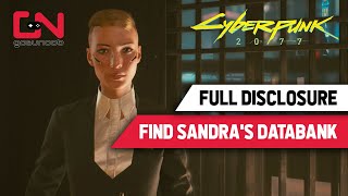 Cyberpunk 2077 Find Sandas Databank Full Disclosure Quest [upl. by Byrn]