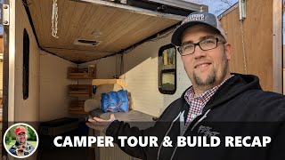 5x8 Cargo Trailer Camper  Yeah    Its Done [upl. by Davidson]