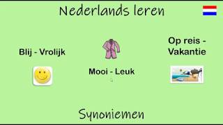 Nederlands leren Synoniemen Les 26 [upl. by Aissatsan]