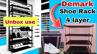 Shoe Rack Unboxing Setup Review  Demark Shoe Rack Setup shoerack demarkshoerack Shoe Rack 4 layr [upl. by Lynden5]