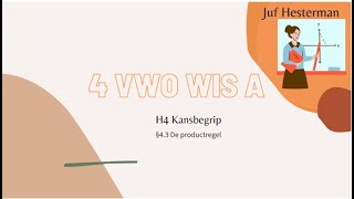 4VWIA  §43 Productregel WISKUNDEONDERWIJSOPAFSTAND LES3 [upl. by Dinnage]