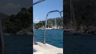 Water taxi in Parga Greece 2024 Gorgeous Ionian Sea  travel pargagreece subscribe [upl. by Tdnarb787]