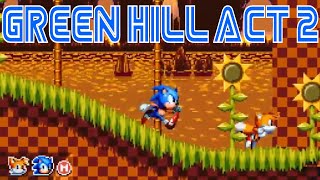 Sonic Mania  Green Hill Zone Act 2 Sega Genesis Extended Remix [upl. by Hobbie]