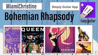 Bohemian Rhapsody  Queen  Simply Guitar lesson  score  beginner friendly [upl. by Lotsirk]