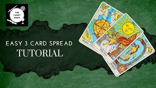 Beginner’s Tarot Spread  Easy 3 Cards [upl. by Lorrad]