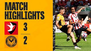 HIGHLIGHTS  Cheltenham Town 32 Newport County [upl. by Anyel]