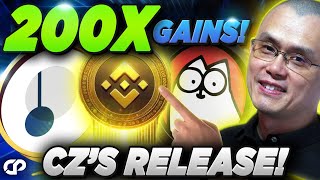 🔥Binance CEO CZs Release to Trigger MASSIVE Crypto Gains 🚀Top 5 ALTCOINS Set to EXPLODE 100X [upl. by Suqram552]