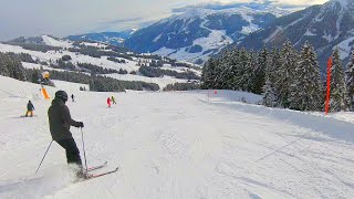 Saalbach Hinterglemm  Austria Ski  5050a  36 km 821 m down 4K Gimbal Double Camera [upl. by Warde]