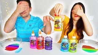 3 COLORI DI COLLA SLIME CHALLENGE [upl. by Ciro]