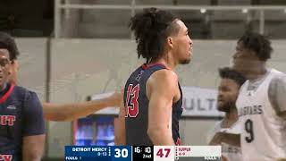 Detroit Mercy Mens Basketball at IUPUI Highlights [upl. by Ide]