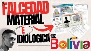 Falsedad Material e Idiologica en Bolivia [upl. by Arlynne]