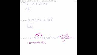 Evaluating in Function Notation [upl. by Eceryt]