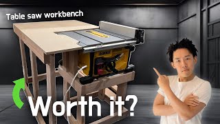 Ultimate Beginners Guide DIY Table Saw Workbench  DeWalt 7485 [upl. by Jeth951]