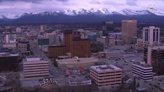 Anchorage Alaska by Drone  Alaska Anchorage Aerial Drone Shots [upl. by Ahcila]