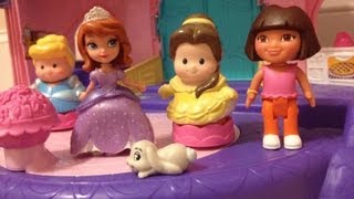 Dora the Explorer Little People Song Palace Unboxing [upl. by Aufa]