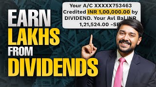 Earn ₹100000 INCOME From Dividends  5 Best Dividend Stocks For Passive Income  Harsh Goela [upl. by Asehr]