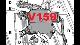 DIY How to remove VW Actuating Motors V159  Как се изважда моторче V159 [upl. by Woodhead]