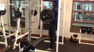 Lee Boyce Zercher Squat 225 x 8 [upl. by Brewster]