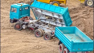 RC Trucks Heavy Machines MercedesBenz Actros stuck [upl. by Terej]