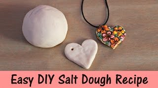 Easy DIY Salt Dough Recipe  3 Ingredients [upl. by Annaerb]