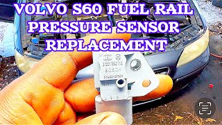 How To Change Fuel Rail Pressure Sensor In 05 Volvo s60 Yourself [upl. by Airotnahs55]