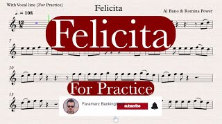 Felicita  Al Bano amp Romina Power  Sheet music for practice [upl. by Ttihw]