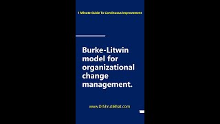 Burke  Litwin model for organizational change management  Structural change management [upl. by Atilam]