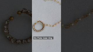 😱Diy Fake nose ring shortsfeed shorts howtomake [upl. by Healey]