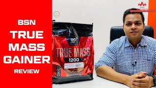 REVIEW BSN True Mass 1200  High Carb Gainer  Hindi  Apex Supplements [upl. by Nnylram334]