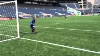 Victor Mansaray save at Sounders training [upl. by Niveb124]