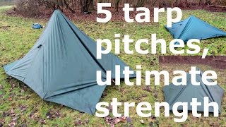 Tarp camping in awful weather yes its possible with these 5 enclosed setups [upl. by Yretsym]