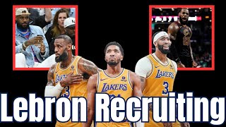 Lakers Lebron James Recruiting Donovan Mitchell [upl. by Eimac]