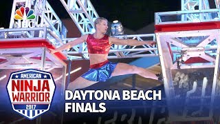 Jessie Graff at the Daytona Beach City Finals  American Ninja Warrior 2017 [upl. by Helbonia]