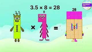 mathblocks 35 decimal multiplication  35 times table mathsforkids ‎EducationalCorner [upl. by Rocky]