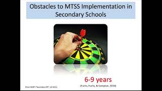 MTSS in Secondary Schools [upl. by Feingold]