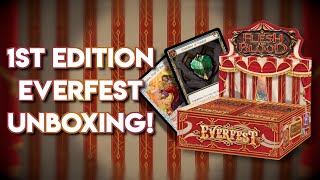 1st Edition EVERFEST Booster Box Opening  Flesh and Blood TCG [upl. by Dirgis747]