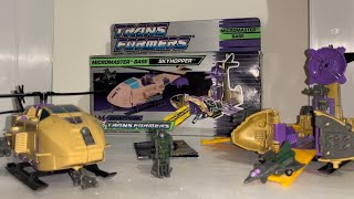 Transformers generation one Skyhopper review G1 decepticon Micromaster base showcase 1989 [upl. by Avruch173]