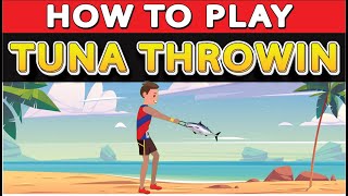 How to Play Tuna Throwing Game Tunarama Tuna Toss Festival [upl. by Eicaj]