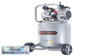 VEVOR 13 Gallon Air Compressor 2HP 46 SCFM90PSI Oil Free Air Compressor Review [upl. by Ecitnerp392]