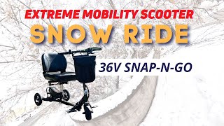 36V GLION SNAPnGO EXTREME Snow Ride [upl. by Nolyaw]