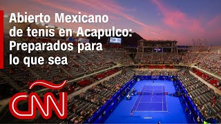 Acapulco se pone a prueba con el Abierto Mexicano de tenis tras el huracán Otis [upl. by Darooge277]